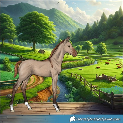 Horse Color:Liver Red Dun Appaloosa 