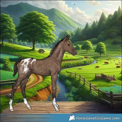 Horse Color:Liver Red Dun Appaloosa Brindle 