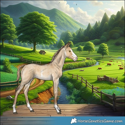 Horse Color:Chocolate Palomino Roan Dun Sabino 