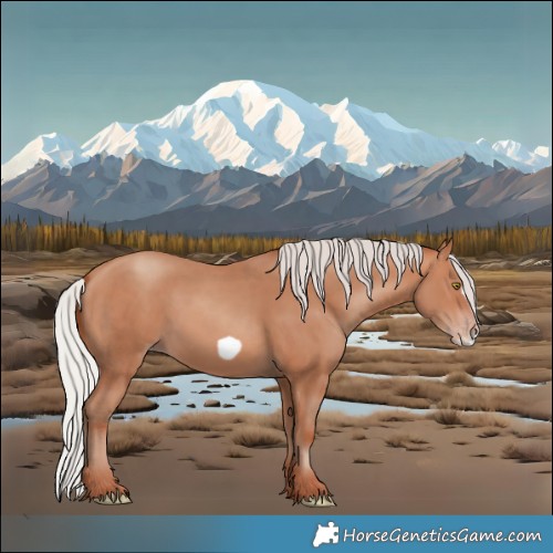 Horse Color:Silver Sable Champagne Frame 