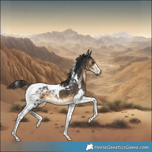 Horse Color:Gray Buckskin Tobiano 
