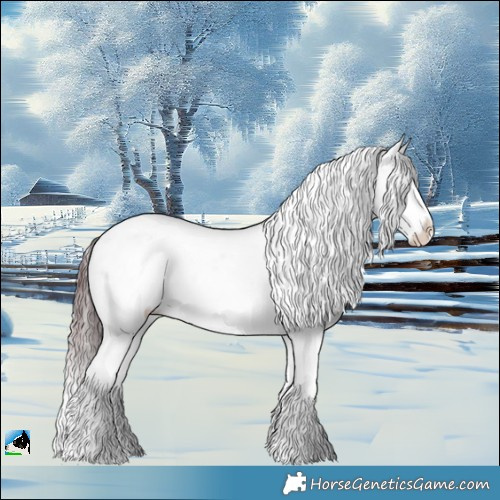 Horse Color:Chocolate Brown Chinchilla Onyx Sabino Rabicano