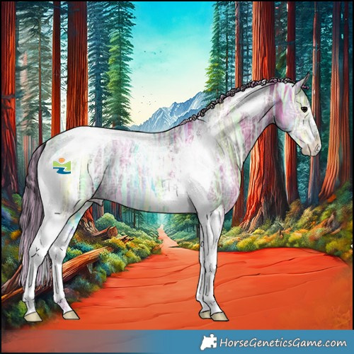 Horse Color:Painted Grullo Ice Sabino Tobiano 