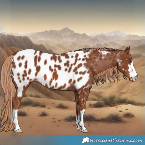 Horse Color:Chestnut Near Leopard 