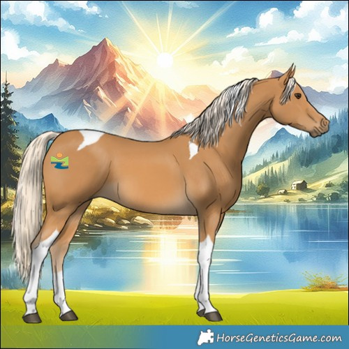 Horse Color:Palomino Tobiano 
