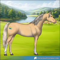 Horse Color:Palomino Dun Tobiano 