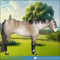 Horse Color:Powder White Gray Brown Dun