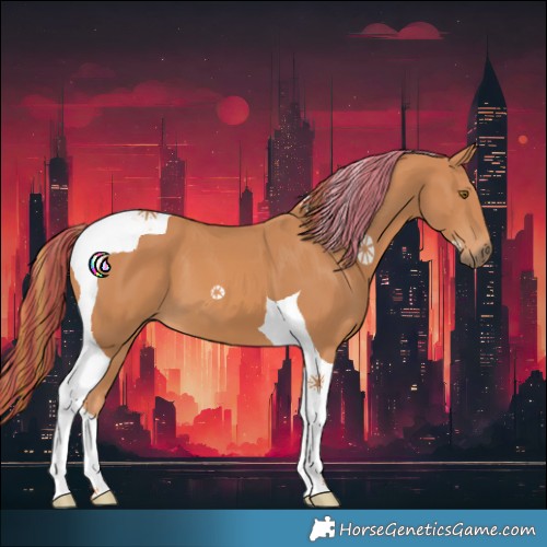 Horse Color:Painted Chestnut Tobiano 