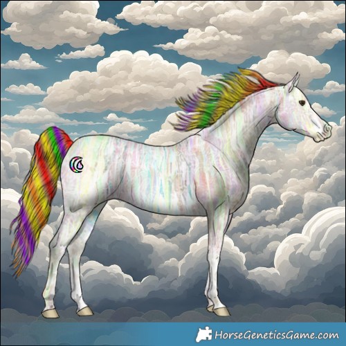 Horse Color:Painted Nacre Chestnut Ice