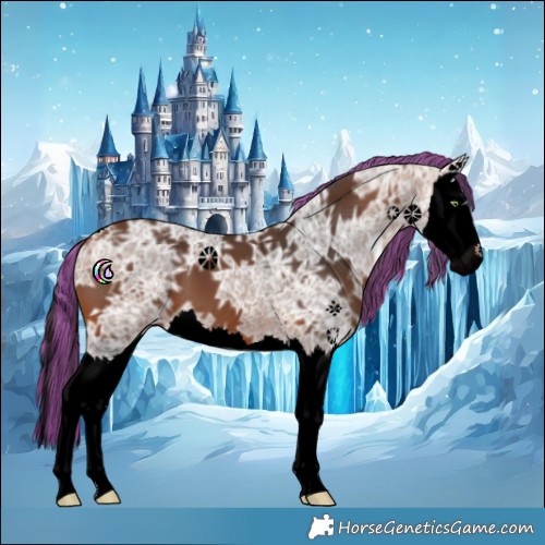 Horse Color:Void Painted Bay Ice Splash