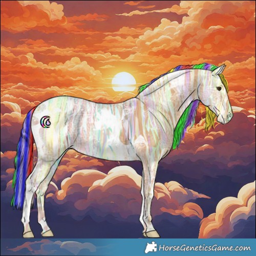 Horse Color:Painted Palomino Ice Tobiano