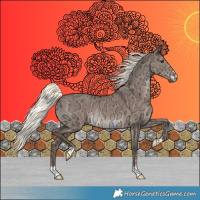 Horse Color:Liver Red Dun Ice Mushroom Rabicano 