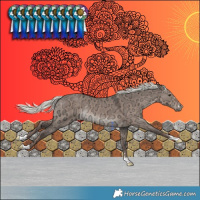Horse Color:Liver Red Dun Ice Mushroom Rabicano