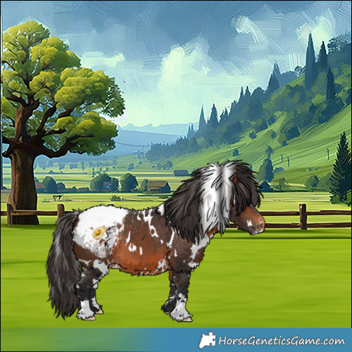 Horse Color:White Spotted Brown Appaloosa
