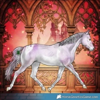 Horse Color:Watercolor Plaid Chocolate Palomino Onyx Tobiano Brindle