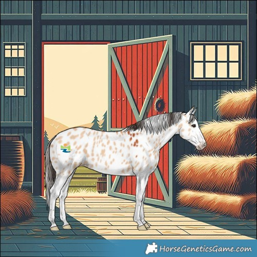 Horse Color:Bay Dun Splash Appaloosa 