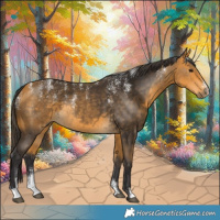Horse Color:Powder White Buckskin 