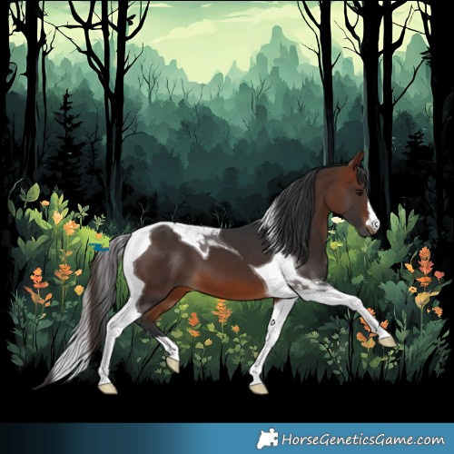 Horse Color:Bay Tobiano