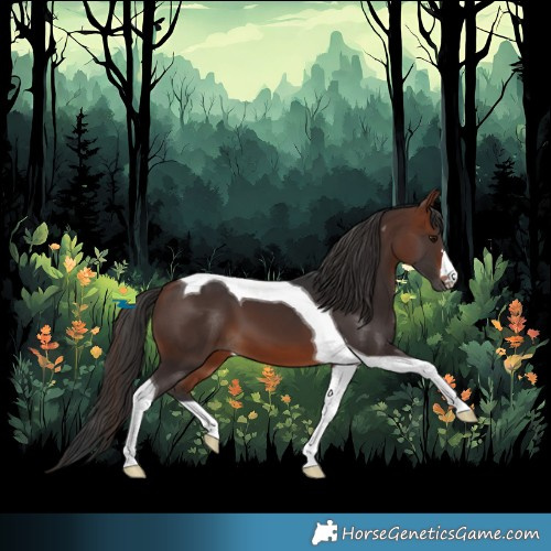 Horse Color:Bay Tobiano