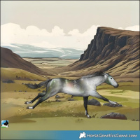 Horse Color:Powder White Gray Black