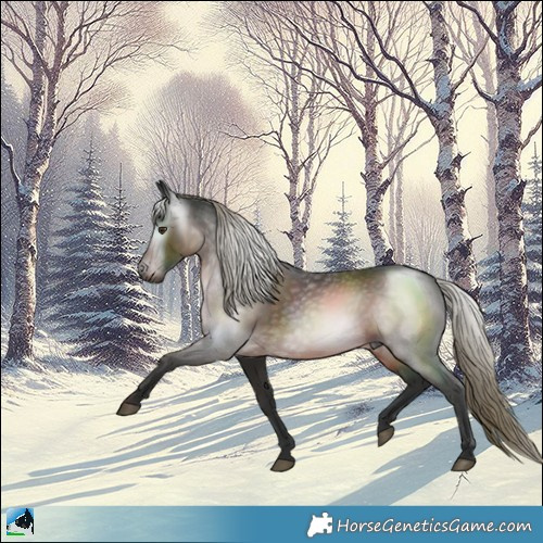 Horse Color:Gray White Spotted Liver Chestnut Mushroom Rabicano 