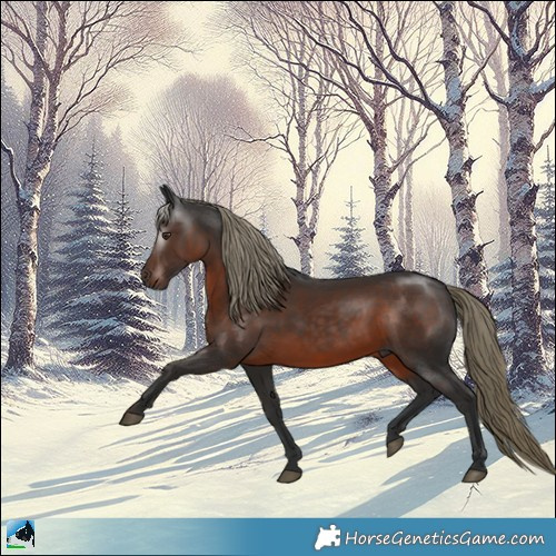 Horse Color:Gray White Spotted Liver Chestnut Mushroom Rabicano 