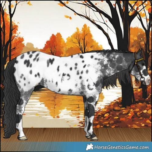 Horse Color:Black Sabino Appaloosa 