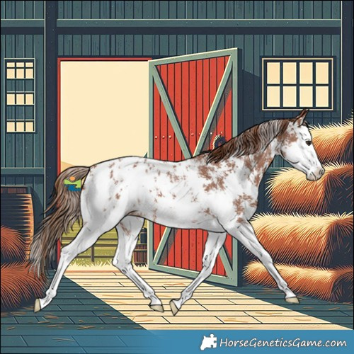 Horse Color:Chestnut Sabino Splash Blanket 