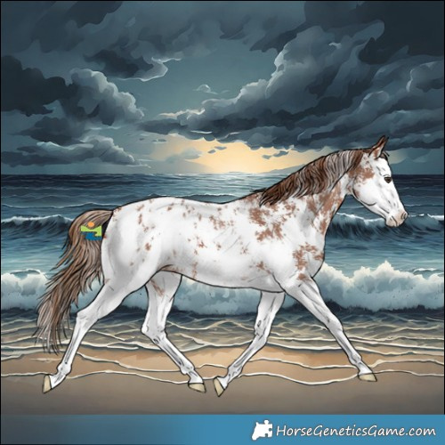Horse Color:Chestnut Sabino Splash Blanket 