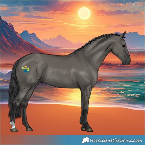 Horse Color:Grullo Rabicano 