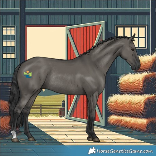Horse Color:Grullo Rabicano 