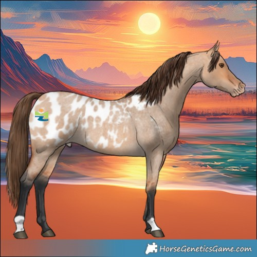 Horse Color:Bay Roan Dun Blanket 