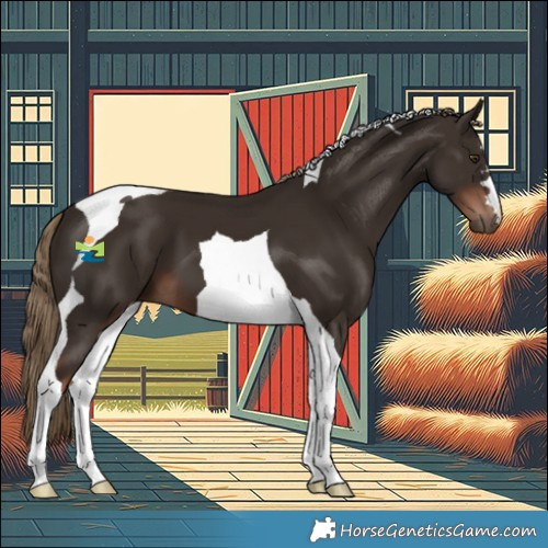 Horse Color:Liver Chestnut Tobiano 