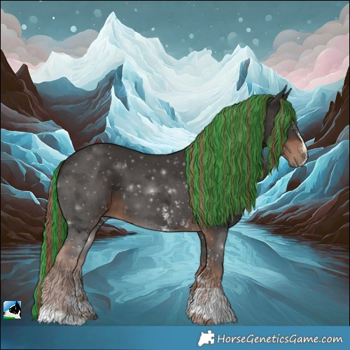 Horse Color:Painted Liver Chestnut Sabino