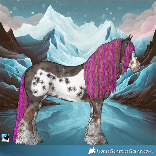 Horse Color:Painted Liver Chestnut Sabino Frame