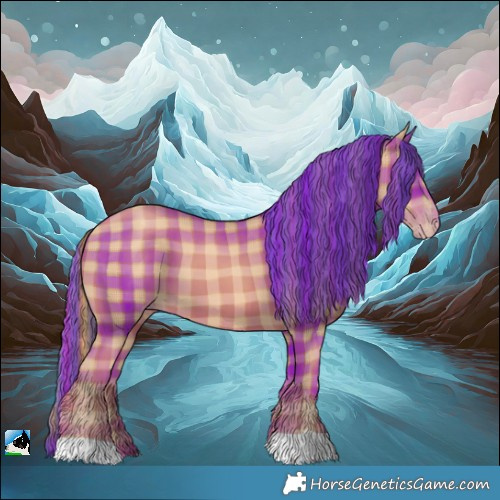 Horse Color:Painted Plaid  Gold Champagne 
