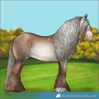 Horse Color:Gray Liver Chestnut Pearl Mushroom