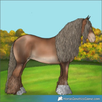 Horse Color:Gray Liver Chestnut Pearl Mushroom