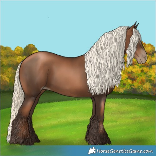 Horse Color:Gray Liver Chestnut Pearl Mushroom 