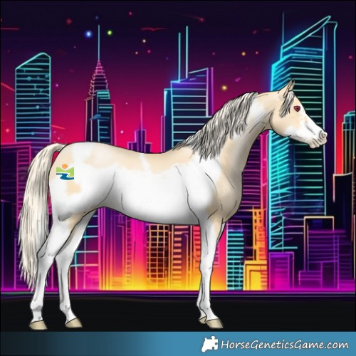 Horse Color:Palomino Pearl Tobiano Frame 