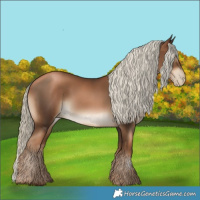 Horse Color:Gray Liver Chestnut Pearl Mushroom
