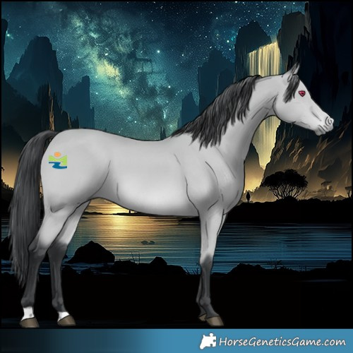 Horse Color:Bay Chinchilla 