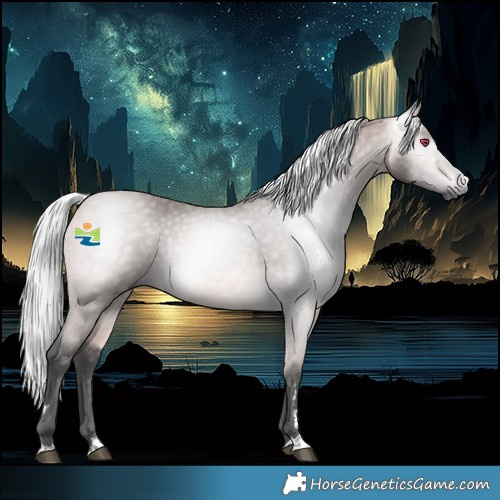 Horse Color:Gray Platinum Silver Buckskin Rabicano 