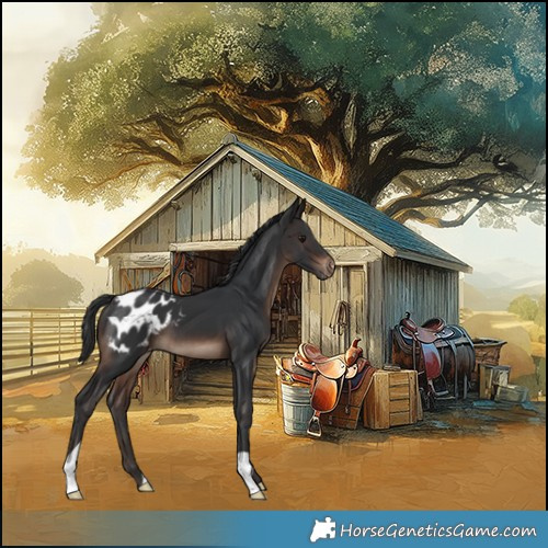 Horse Color:Brown Appaloosa 