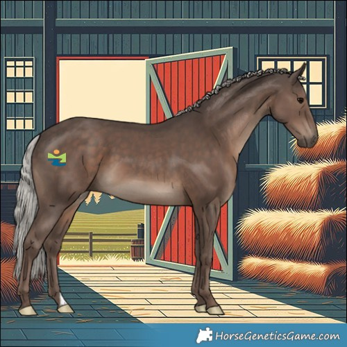 Horse Color:Silver Black 
