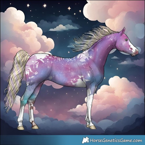 Horse Color:Painted Silver Brown Dun Tobiano 
