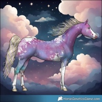 Horse Color:Painted Silver Brown Dun Tobiano 