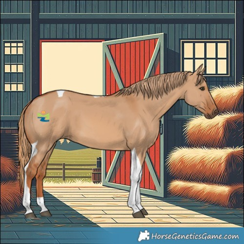 Horse Color:Red Dun Tobiano 
