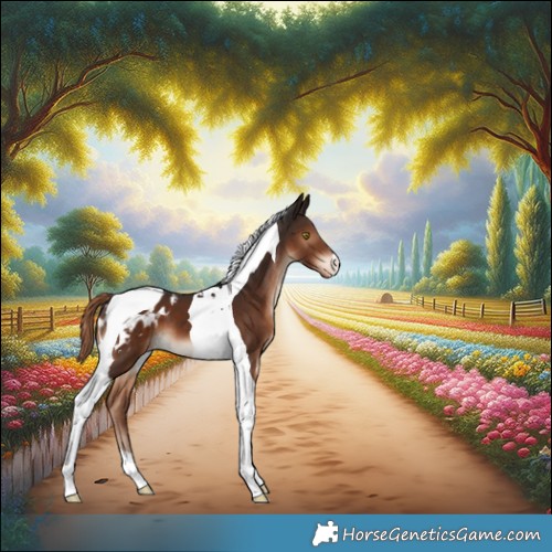 Horse Color:Liver Chestnut Tobiano Appaloosa 