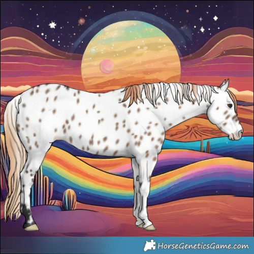 Horse Color:Liver Red Dun Near Leopard 